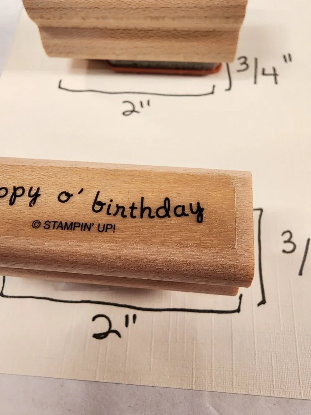 STAMPIN' UP LOT of 10 Birthday Themed Stamps